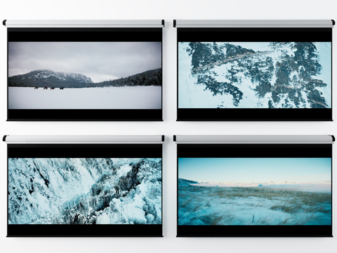  投影仪 幕布su模型 