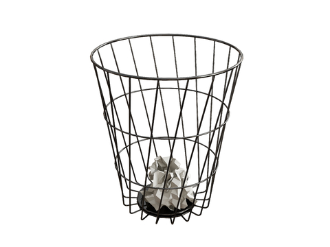  垃圾桶 铁艺垃圾桶su模型 