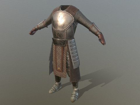  身体护甲su模型 