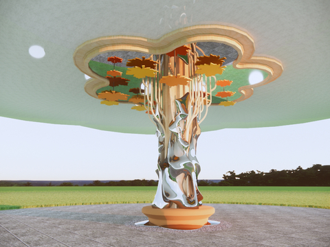  异形柱 造型柱子 装饰柱su模型 