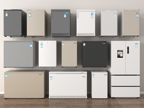  冰箱 冰柜 小冰箱 迷你冰柜su模型 