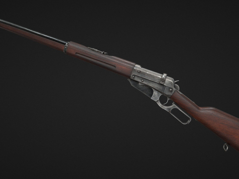  老式步枪 枪支 枪械su模型 