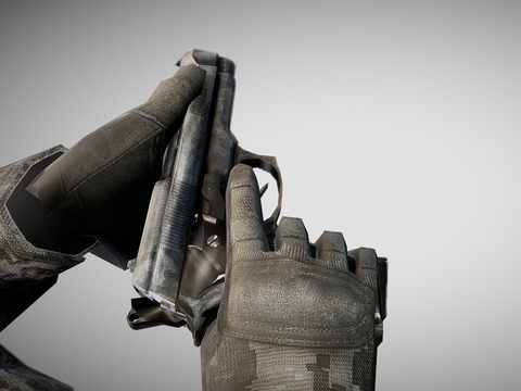  枪械 M9手枪 枪支su模型 