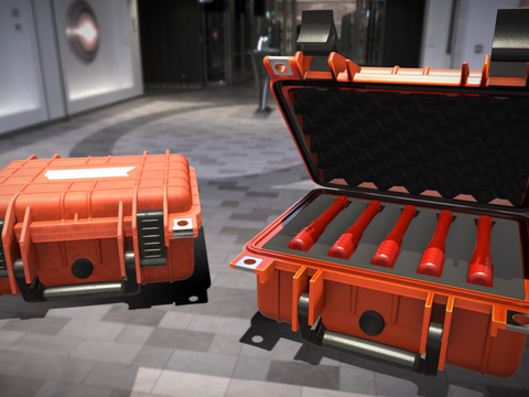  信号弹 硬壳箱su模型 