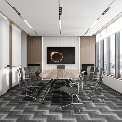  现代会议室su模型 