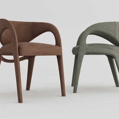 现代餐椅单椅su模型