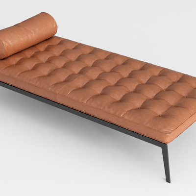  现代脚踏床尾凳su模型 