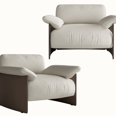 现代单人沙发su模型