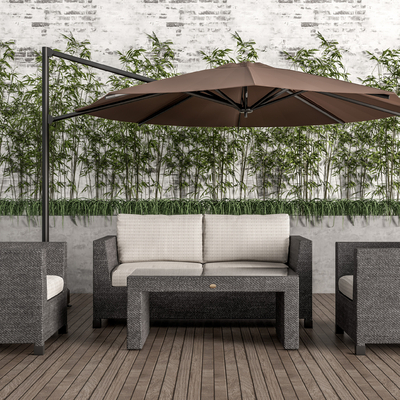  现代户外沙发su模型 