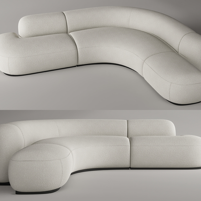 Moroso 弧形沙发su模型