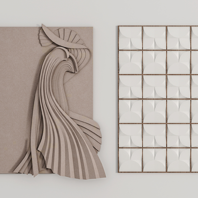 现代立体画su模型