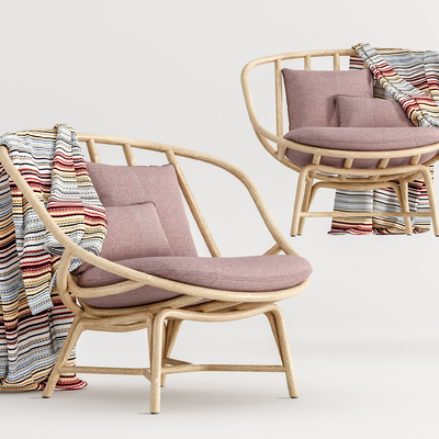 现代户外休闲椅su模型