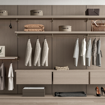 现代衣柜su模型