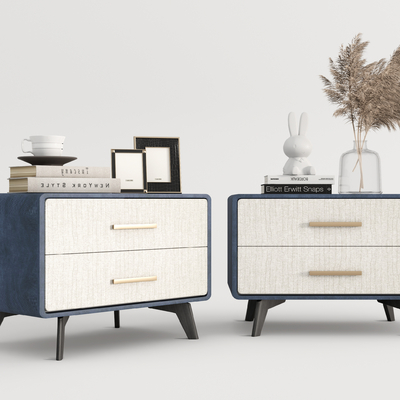 现代床头柜su模型