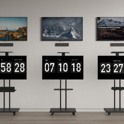 支架电视 电视机su模型