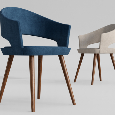 现代布艺休闲椅su模型