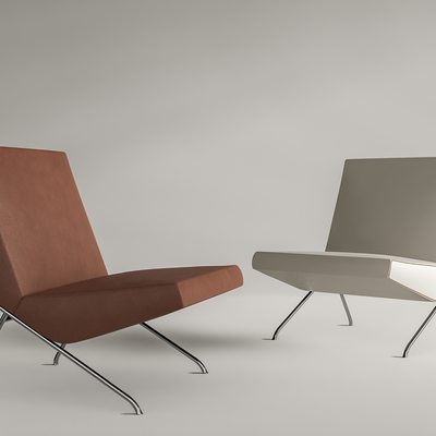 Pierre 皮革休闲椅su模型