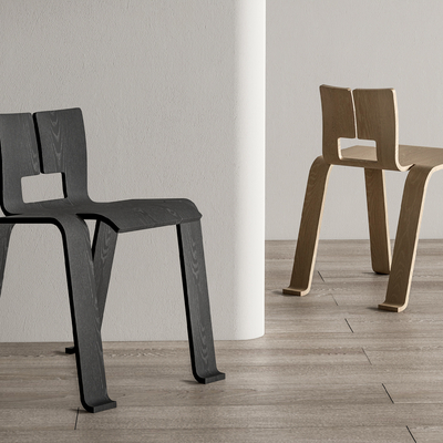 现代椅子 餐椅su模型