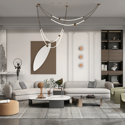 法式客厅 su模型