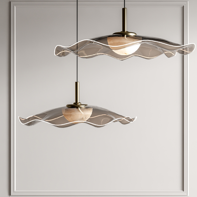 现代轻奢吊灯su模型