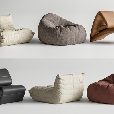 现代懒人沙发 休闲沙发su模型