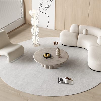 现代弧形沙发组合su模型