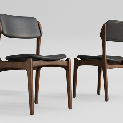 现代原木单椅su模型