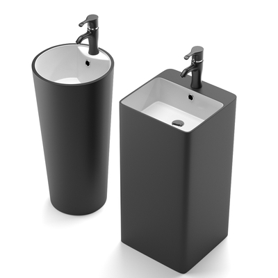 现代立式台盆 洗手台su模型