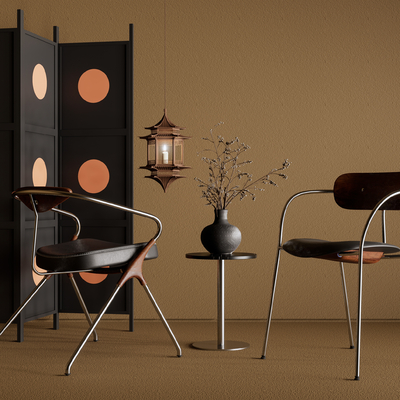 现代边几 角几su模型