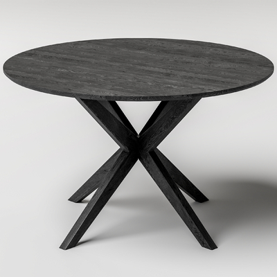 现代圆桌 餐桌su模型