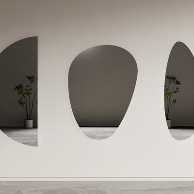 装饰镜 换衣镜 镜子su模型