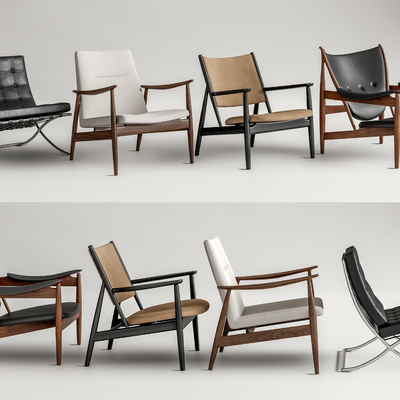 现代休闲椅su模型