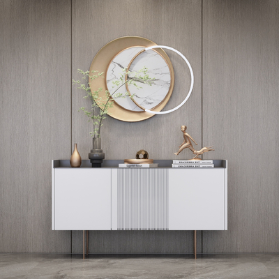 现代端景台su模型