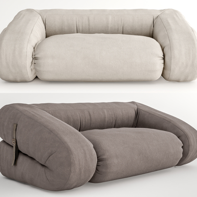 现代布艺懒人沙发su模型