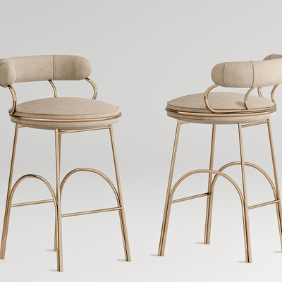 现代吧椅su模型