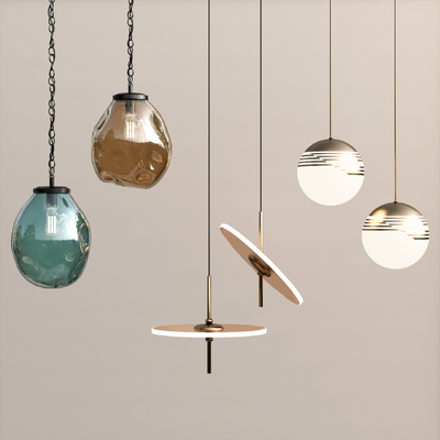 现代时尚吊灯su模型