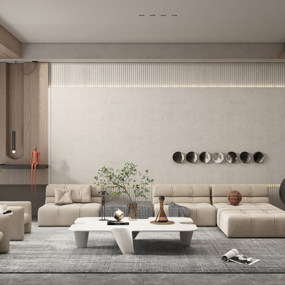 现代客厅su模型