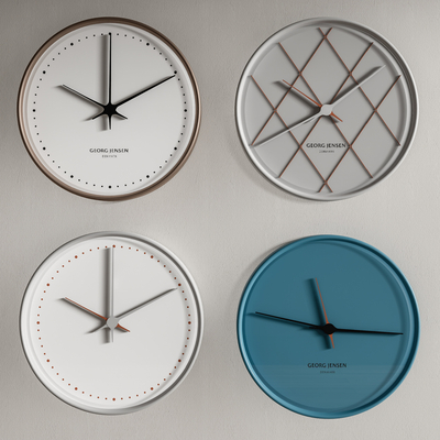 现代挂钟 钟表su模型