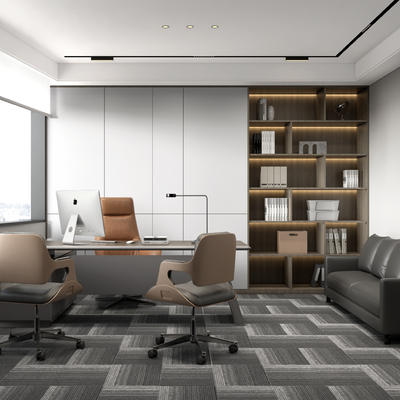  现代总经理办公室su模型 