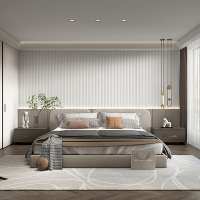 现代卧室su模型