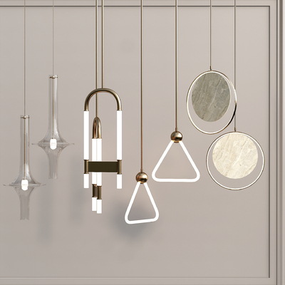 现代时尚吊灯su模型