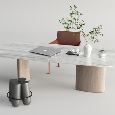 现代书桌椅su模型