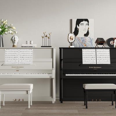  钢琴 电子琴su模型 