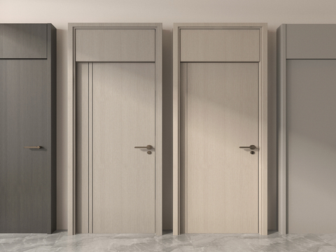 单开门 通顶门su模型