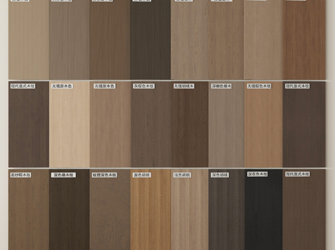 现代木饰面 护墙板 墙饰板 木饰面背景墙su模型