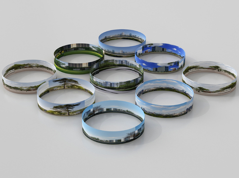 现代背景 环绕背景 城市背景 森林背景 外景贴图su模型