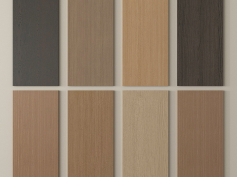 现代木饰面 木饰面护墙板 墙饰板 木饰面背景墙su模型