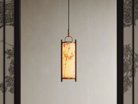 宋式吊灯 吊灯 装饰吊灯  小吊灯  艺术吊灯su模型