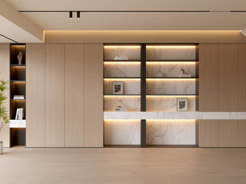 现代客厅 奶油客厅 沙发背景墙 客厅背景 奶油风背景墙su模型