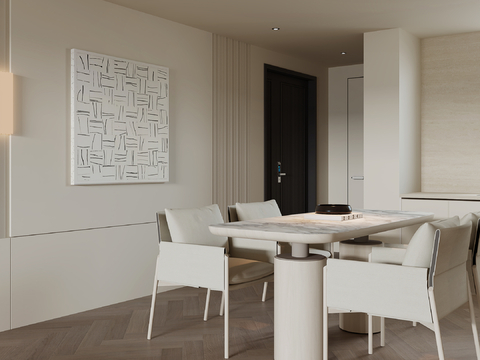  开放式厨房su模型 